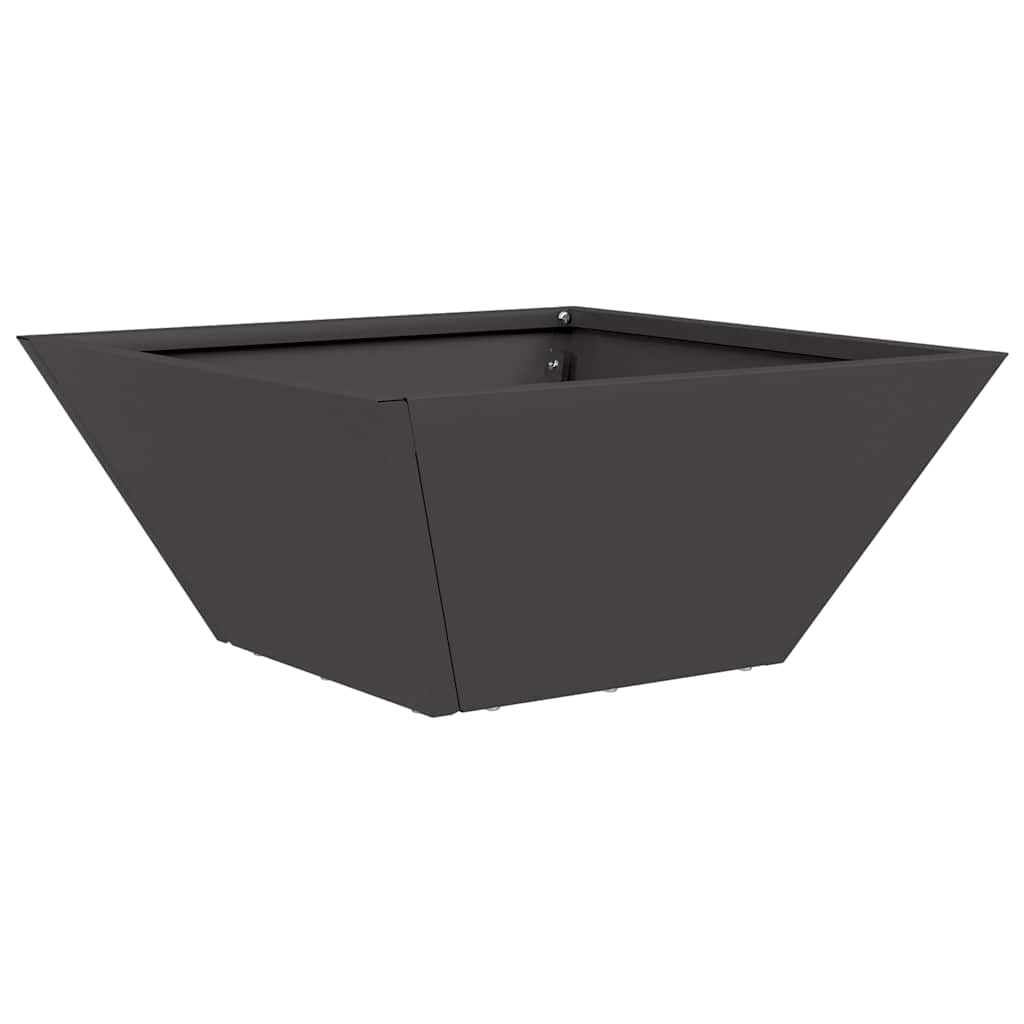 vidaXL Garden Planter 5 pcs Black 35 x 35 x 15 cm Cold-rolled Steel