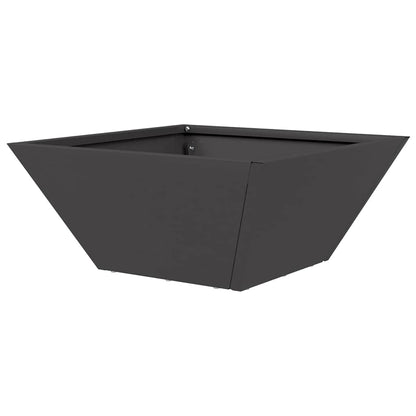 vidaXL Garden Planter 5 pcs Black 35 x 35 x 15 cm Cold-rolled Steel