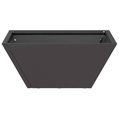 vidaXL Garden Planter 5 pcs Black 35 x 35 x 15 cm Cold-rolled Steel