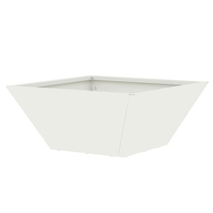 vidaXL Garden Planter White 35 x 35 x 15 cm Cold-rolled Steel