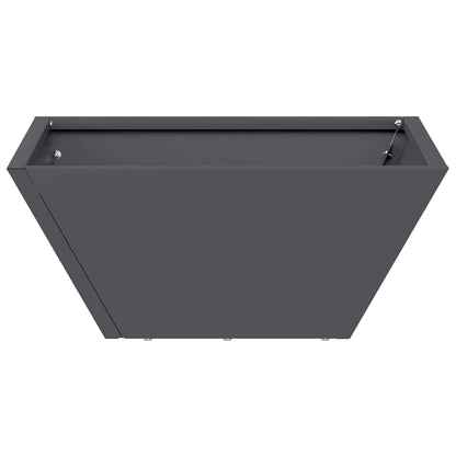 vidaXL Garden Planter 5 pcs Anthracite 35 x 35 x 15 cm