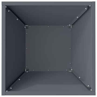 vidaXL Garden Planter 5 pcs Anthracite 35 x 35 x 15 cm