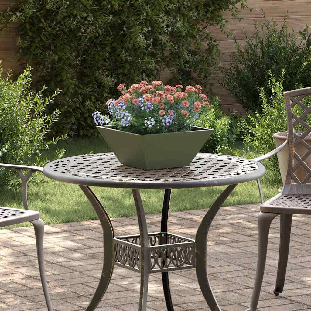 vidaXL Garden Planter 5 pcs Olive Green 35 x 35 x 15 cm