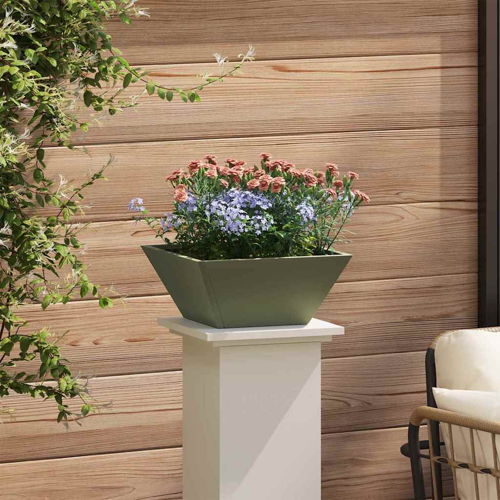 vidaXL Garden Planter 5 pcs Olive Green 35 x 35 x 15 cm