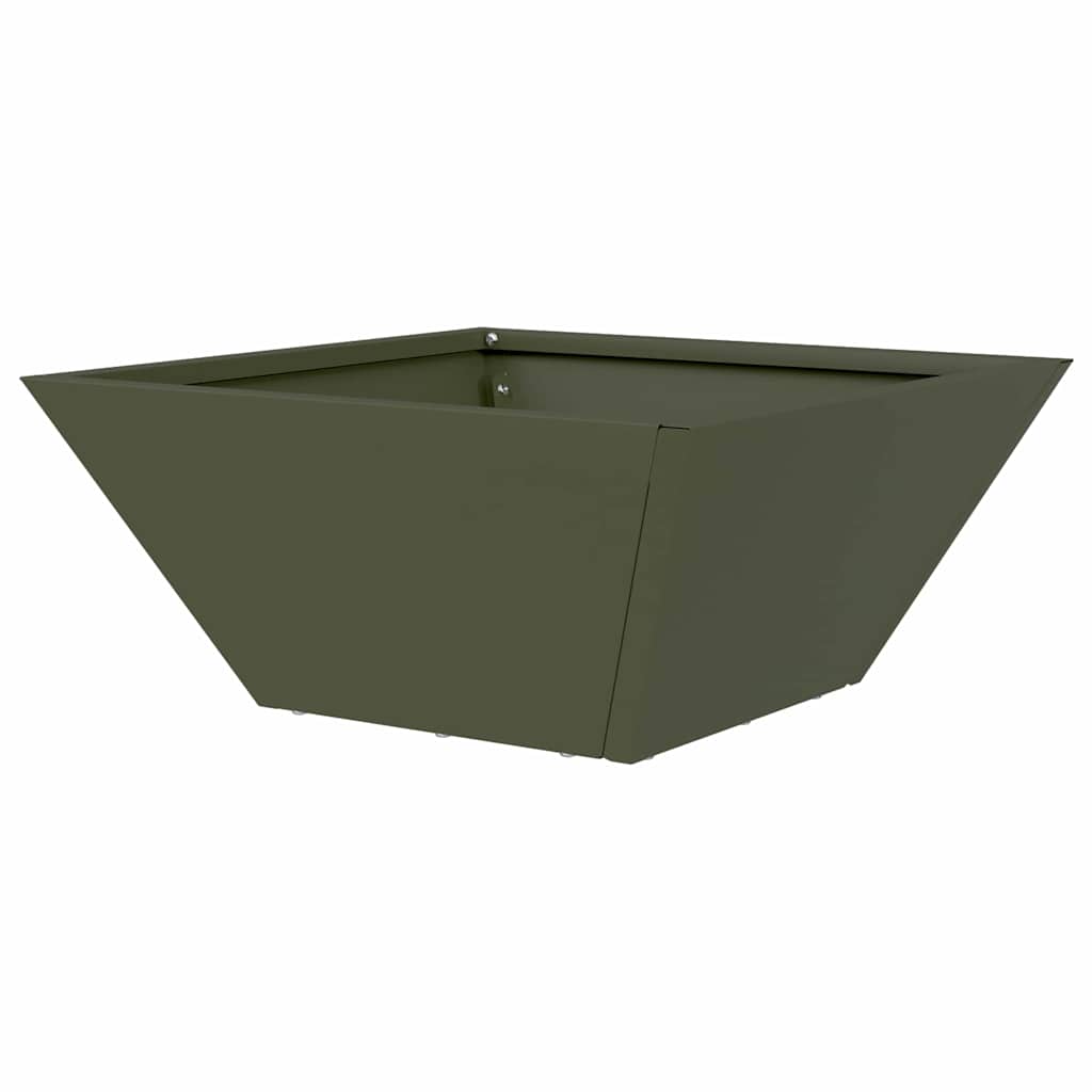 vidaXL Garden Planter 5 pcs Olive Green 35 x 35 x 15 cm