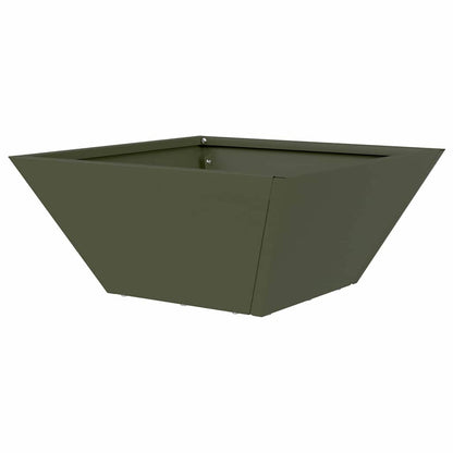 vidaXL Garden Planter 5 pcs Olive Green 35 x 35 x 15 cm
