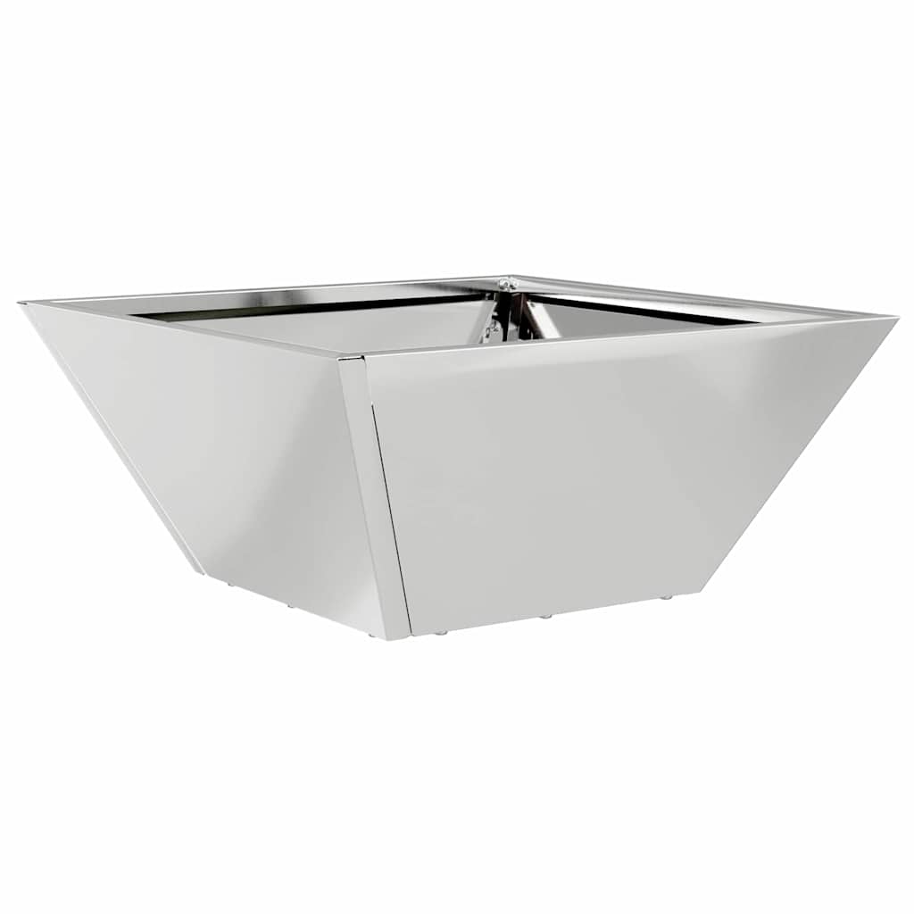 vidaXL Garden Planter Silver 35 x 35 x 15 cm Galvanised Steel