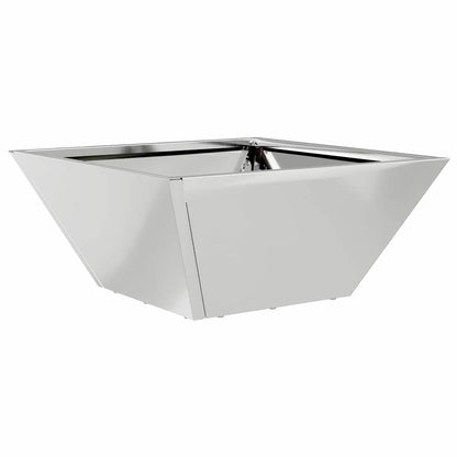 vidaXL Garden Planter Silver 35 x 35 x 15 cm Galvanised Steel