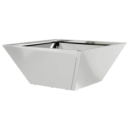 vidaXL Garden Planter Silver 35 x 35 x 15 cm Galvanised Steel
