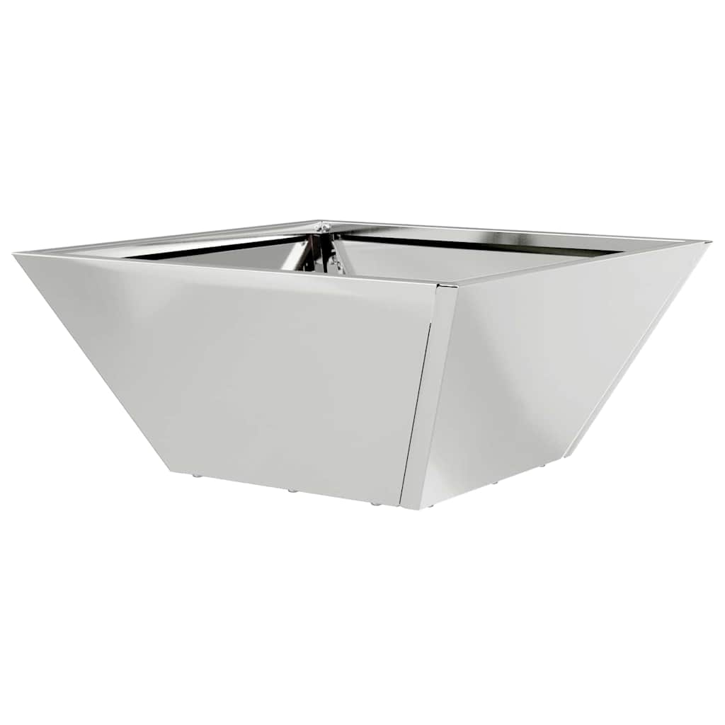 vidaXL Garden Planter Silver 35 x 35 x 15 cm Galvanised Steel