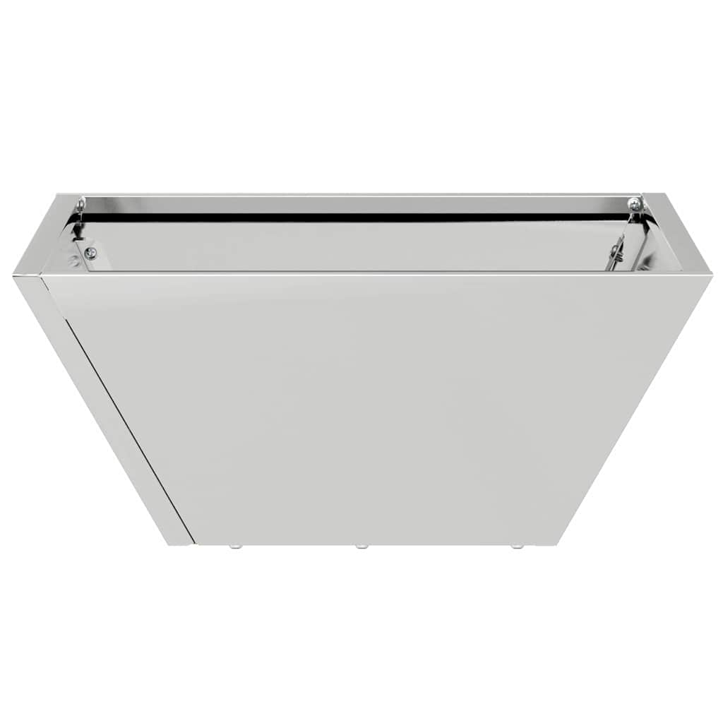 vidaXL Garden Planter Silver 35 x 35 x 15 cm Galvanised Steel