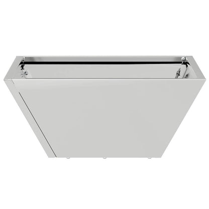 vidaXL Garden Planter Silver 35 x 35 x 15 cm Galvanised Steel