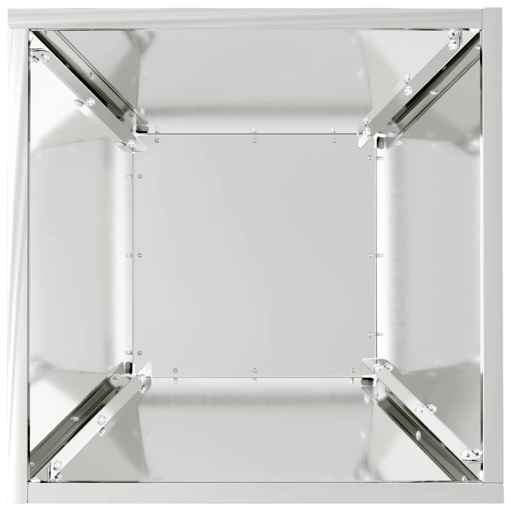 vidaXL Garden Planter 5 pcs Silver 35 x 35 x 15 cm Galvanised Steel