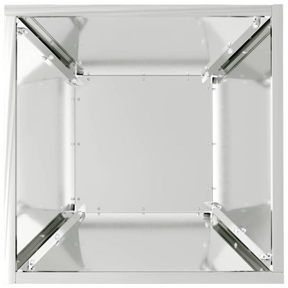 vidaXL Garden Planter 5 pcs Silver 35 x 35 x 15 cm Galvanised Steel