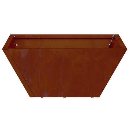 vidaXL Garden Planter Rusty 35 x 35 x 15 cm Weathering Steel