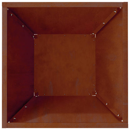 vidaXL Garden Planter Rusty 35 x 35 x 15 cm Weathering Steel
