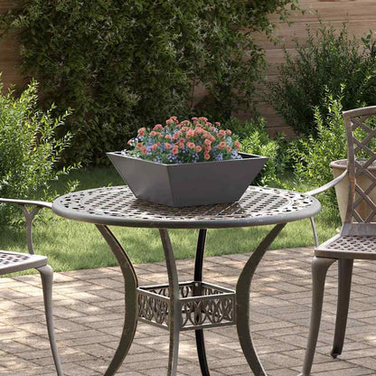 vidaXL Garden Planter 5 pcs Black 40 x 40 x 15 cm Cold-rolled Steel