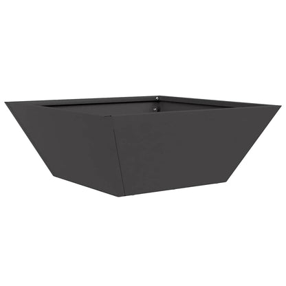 vidaXL Garden Planter 5 pcs Black 40 x 40 x 15 cm Cold-rolled Steel
