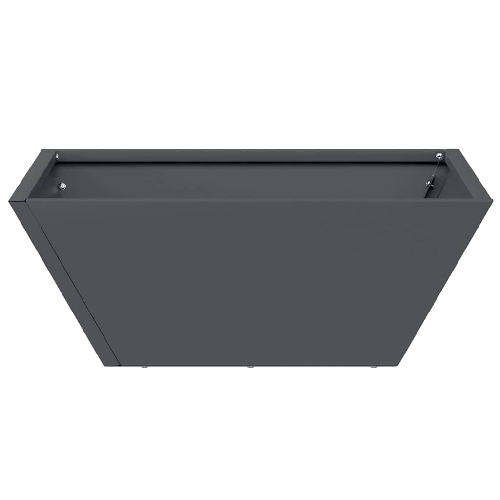 vidaXL Garden Planter 5 pcs Anthracite 40 x 40 x 15 cm