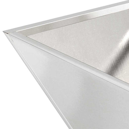 vidaXL Garden Planter 5 pcs Silver 40 x 40 x 15 cm Stainless Steel