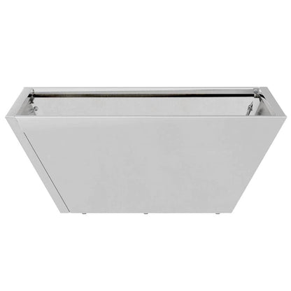 vidaXL Garden Planter Silver 40 x 40 x 15 cm Galvanised Steel