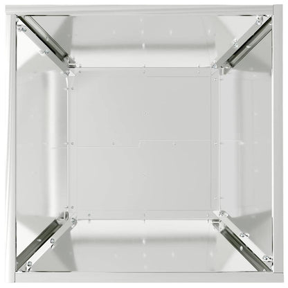 vidaXL Garden Planter 5 pcs Silver 40 x 40 x 15 cm Galvanised Steel