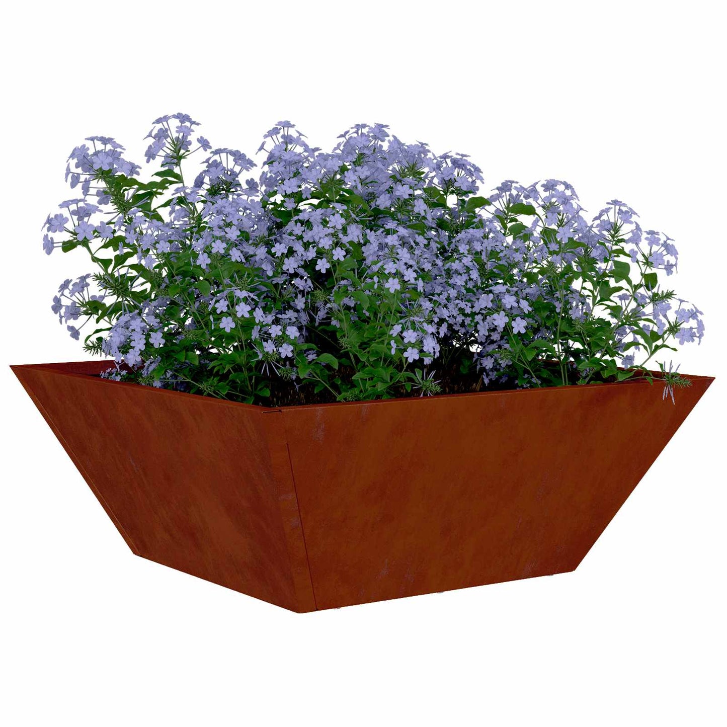 vidaXL Garden Planter Rusty 40 x 40 x 15 cm Weathering Steel