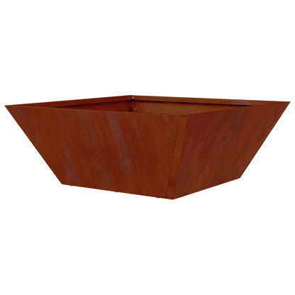 vidaXL Garden Planter 5 pcs Rusty 40 x 40 x 15 cm Weathering Steel