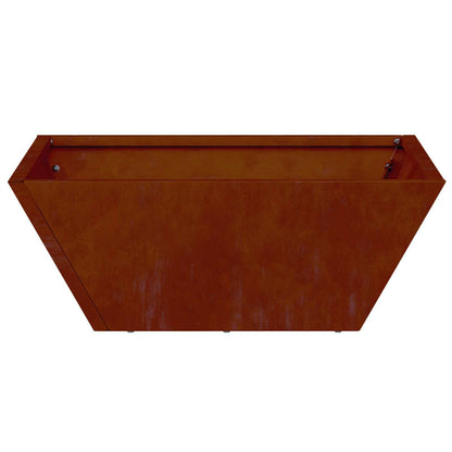 vidaXL Garden Planter 5 pcs Rusty 40 x 40 x 15 cm Weathering Steel