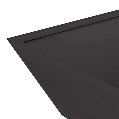 vidaXL Garden Planter Black 50 x 50 x 15 cm Cold-rolled Steel