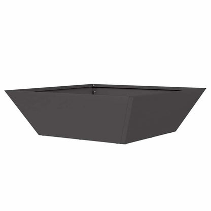 vidaXL Garden Planter Black 50 x 50 x 15 cm Cold-rolled Steel