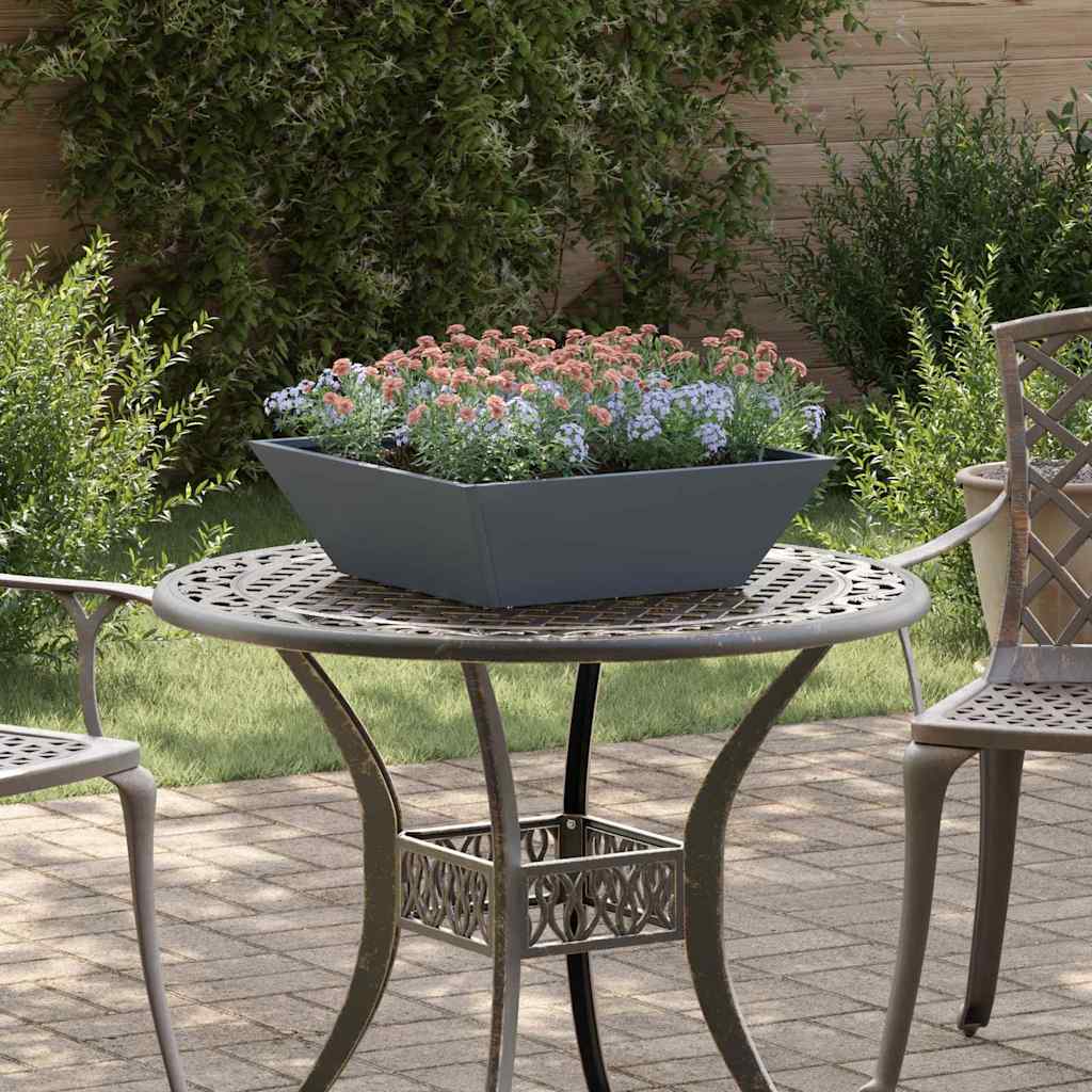 vidaXL Garden Planter 5 pcs Anthracite 50 x 50 x 15 cm