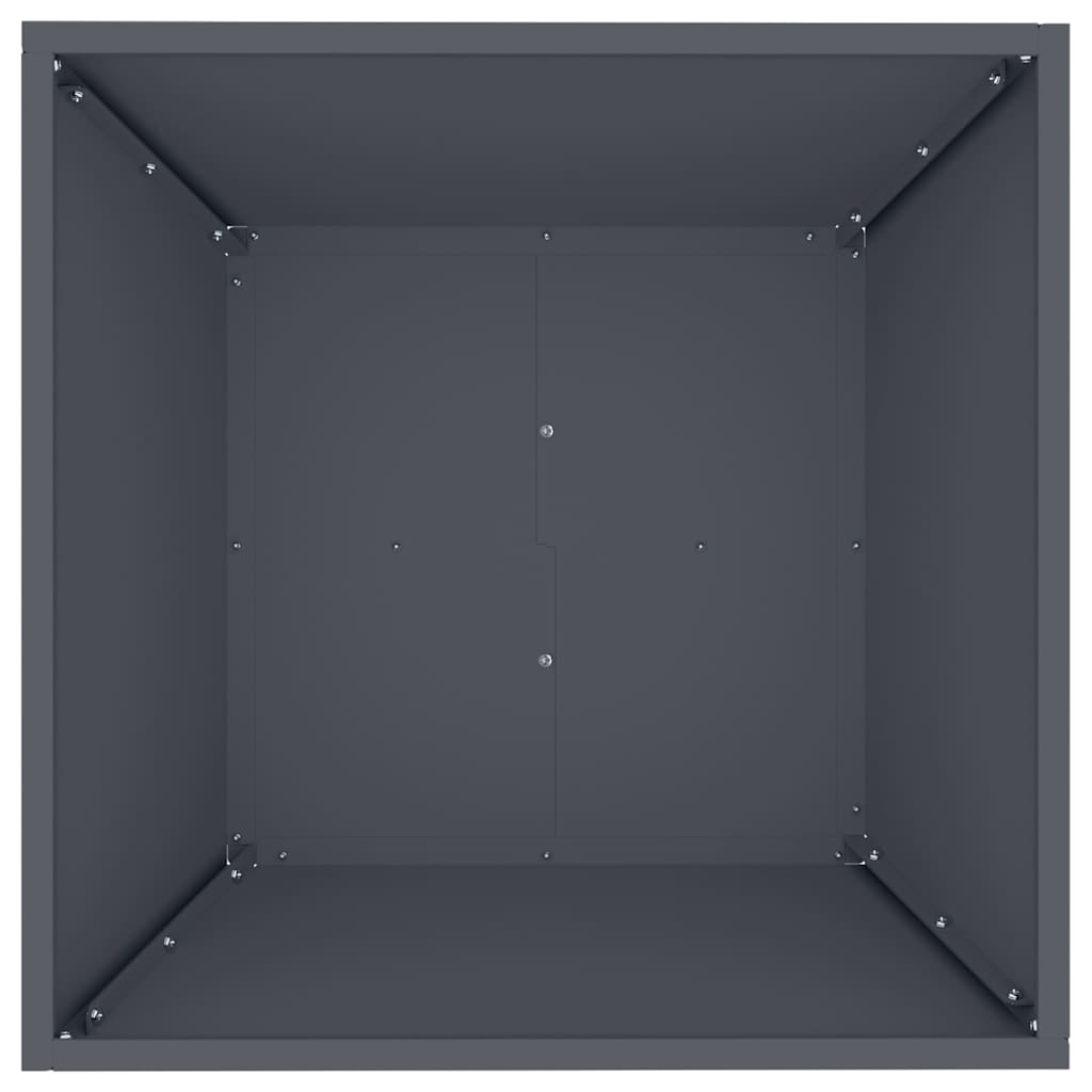 vidaXL Garden Planter 5 pcs Anthracite 50 x 50 x 15 cm