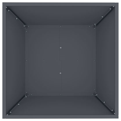 vidaXL Garden Planter 5 pcs Anthracite 50 x 50 x 15 cm