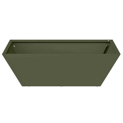 vidaXL Garden Planter 5 pcs Olive Green 50 x 50 x 15 cm