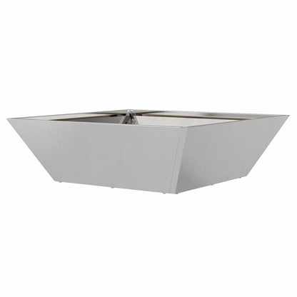 vidaXL Garden Planter Silver 50 x 50 x 15 cm Stainless Steel