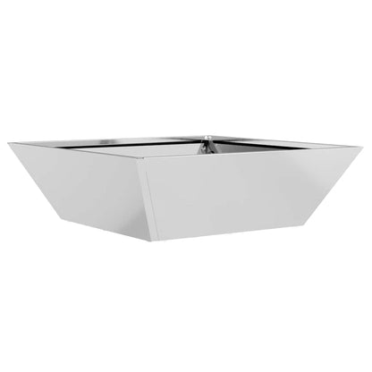 vidaXL Garden Planter 5 pcs Silver 50 x 50 x 15 cm Galvanised Steel
