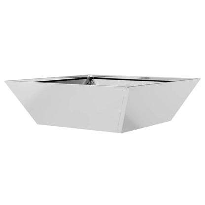 vidaXL Garden Planter 5 pcs Silver 50 x 50 x 15 cm Galvanised Steel