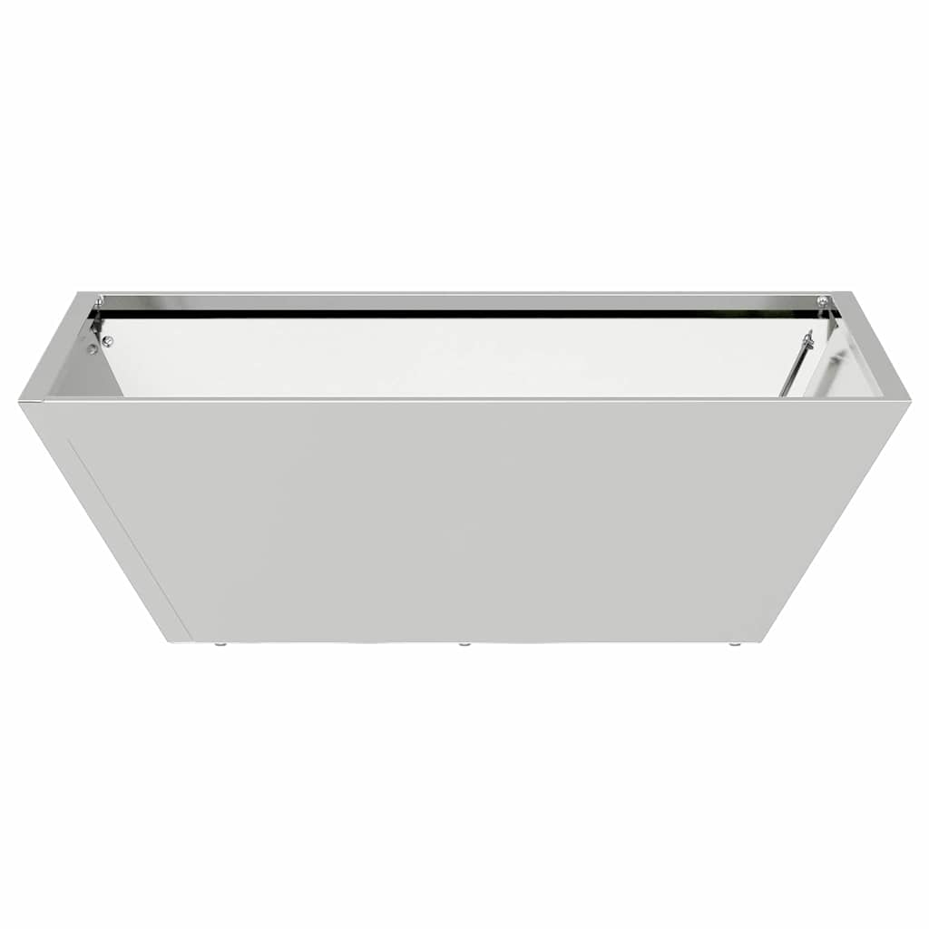 vidaXL Garden Planter 5 pcs Silver 50 x 50 x 15 cm Galvanised Steel