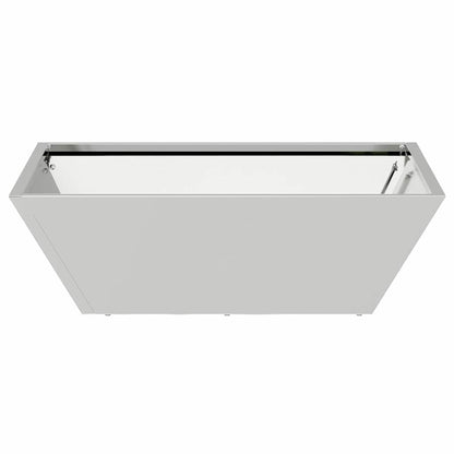 vidaXL Garden Planter 5 pcs Silver 50 x 50 x 15 cm Galvanised Steel