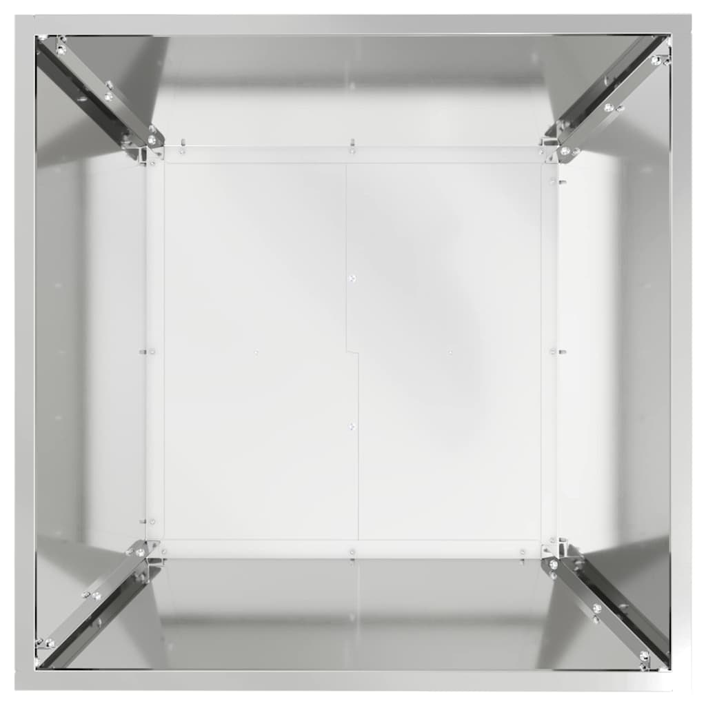 vidaXL Garden Planter 5 pcs Silver 50 x 50 x 15 cm Galvanised Steel