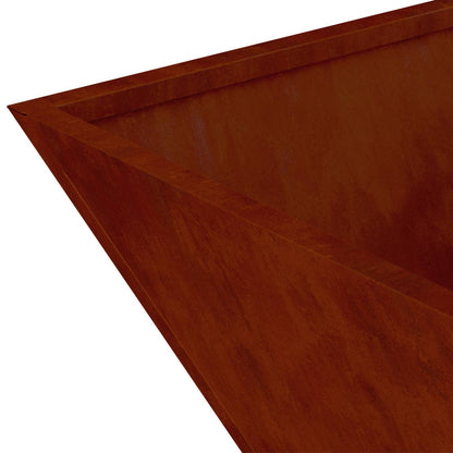 vidaXL Garden Planter 5 pcs Rusty 50 x 50 x 15 cm Weathering Steel