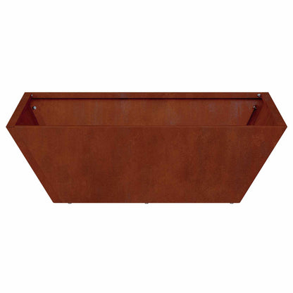 vidaXL Garden Planter 5 pcs Rusty 50 x 50 x 15 cm Weathering Steel