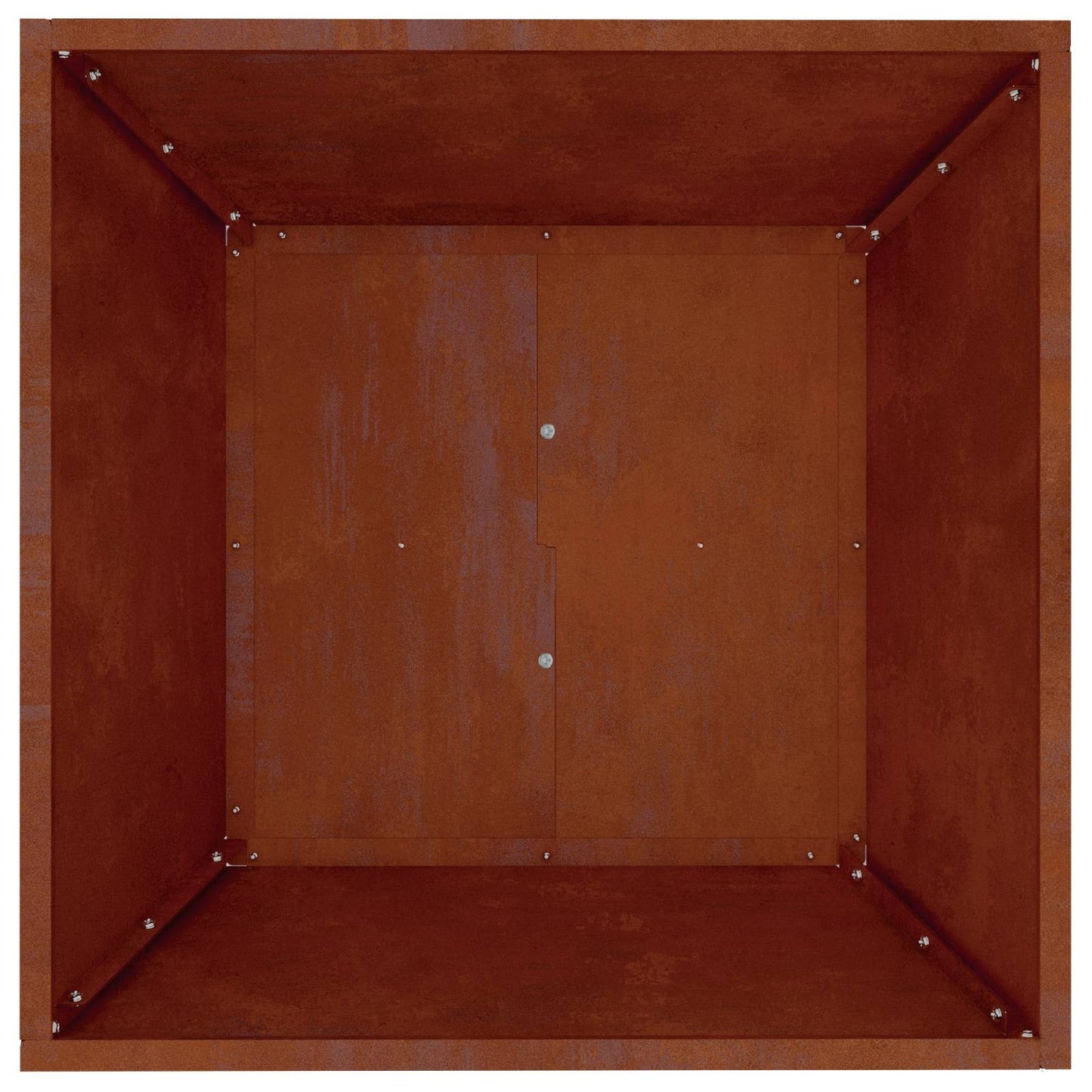 vidaXL Garden Planter 5 pcs Rusty 50 x 50 x 15 cm Weathering Steel