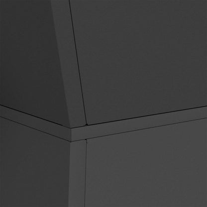 vidaXL Pillar Planter 2 pcs Black 35 x 35 x 73 cm