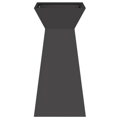 vidaXL Pillar Planter 2 pcs Black 35 x 35 x 73 cm
