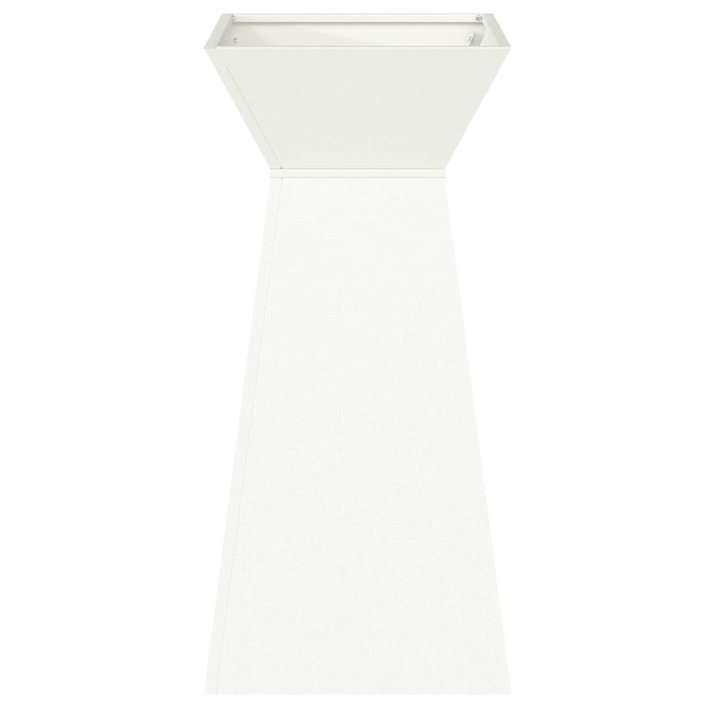 vidaXL Pillar Planter White 35 x 35 x 73 cm