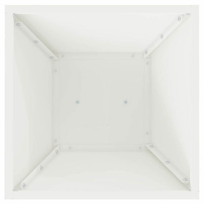 vidaXL Pillar Planter White 35 x 35 x 73 cm