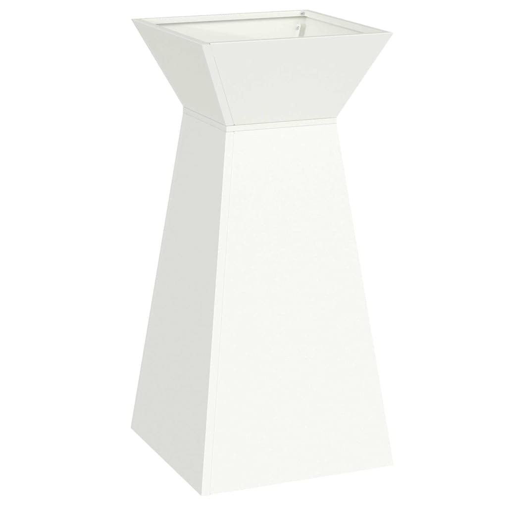 vidaXL Pillar Planter 2 pcs White 35 x 35 x 73 cm