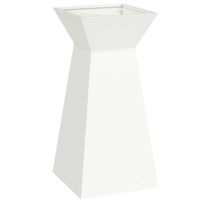 vidaXL Pillar Planter 2 pcs White 35 x 35 x 73 cm